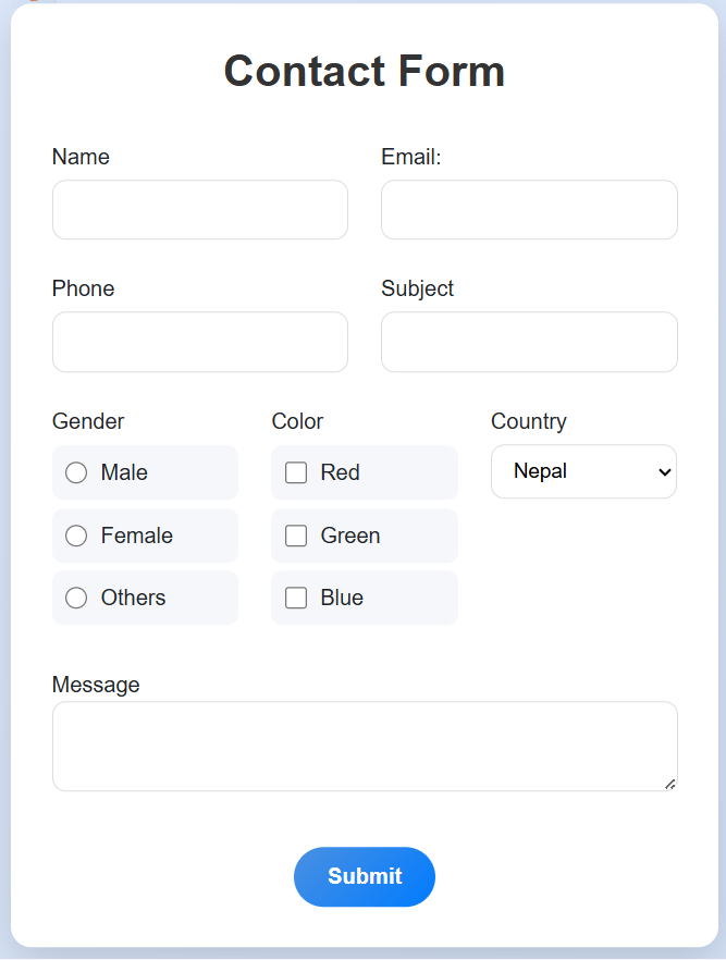 Form Validation